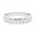 1.10 ct Men's Round Cut Diamond Wedding Band Ring 14 kt White Gold